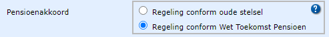 regeling conform Wet Toekomst Pensioen