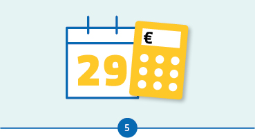 Kalender die dag 29 van de maand toont